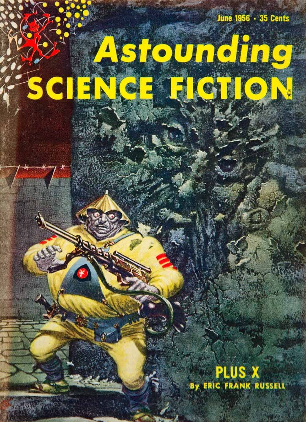 Kelly Freas, ASF 54-06, Question and Answer by Poul Anderson.