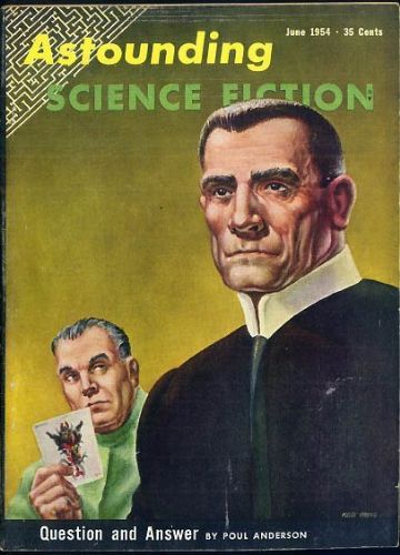 Kelly Freas's Covers Art Kelly Freas, ASF 54-06, Question and Answer by Poul Anderson.