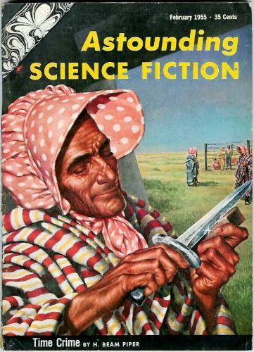Kelly Freas's Covers Art Kelly Freas, ASF 55-02, Time Crime (Paratime Police) by H. Beam Piper.