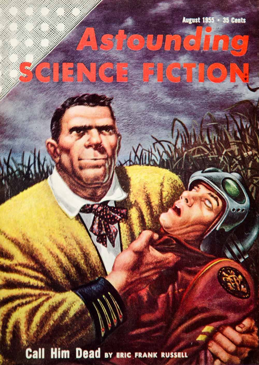 Kelly Freas's Covers Art Kelly Freas, ASF 55-08, Call Him Dead by Eric Frank Russell.