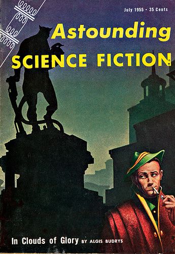 Kelly Freas, ASF 56-02, Double Star by Robert A. Heinlein.