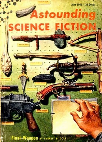 Kelly Freas, ASF 56-04, Double Star by Robert A. Heinlein.