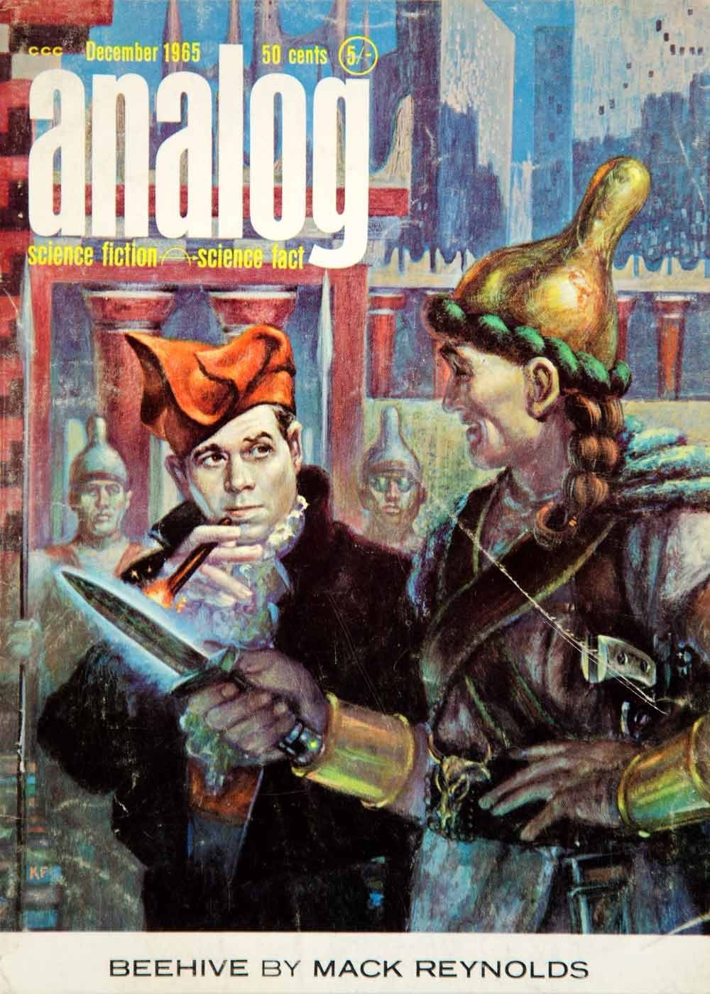 Kelly Freas's Covers Art Kelly Freas, Analog 65-12, Beehive by Mack Reynolds.