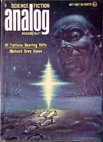 Kelly Freas's Covers Art Kelly Freas, Analog 67-05, Of Terrans Bearing Gifts by Richard Gray Sipes.