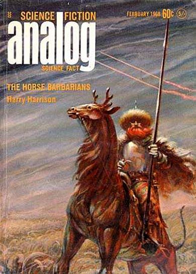 Kelly Freas's Covers Art Kelly Freas, Analog 68-02, The Horse Barbarians by Harry Harrison.