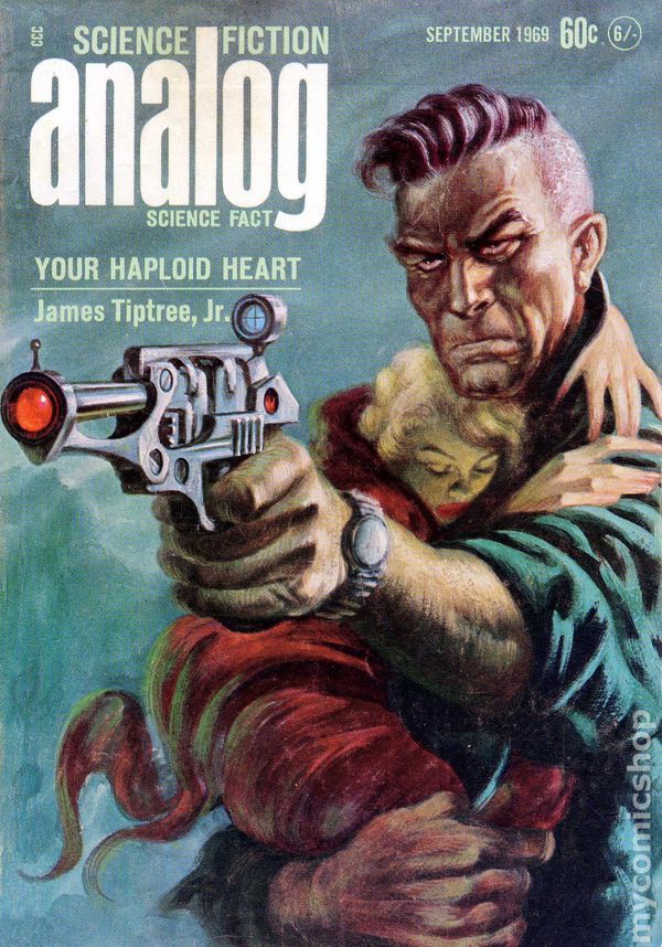 Kelly Freas's Covers Art Kelly Freas, Analog 69-09, Your Haploid Heart by James Tiptree, Jr.