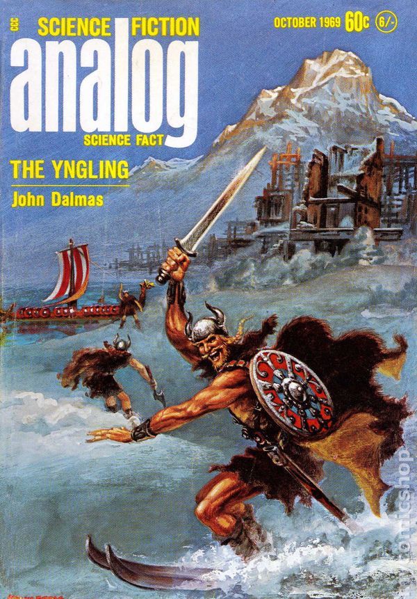 Kelly Freas's Covers Art Kelly Freas, Analog 69-10, The Yngling by John Dalmas.