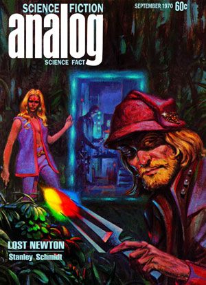 Kelly Freas's Covers Art Kelly Freas, Analog 70-09. Why do they keep drenching the colors?