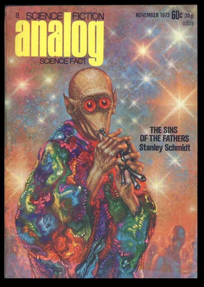 Kelly Freas's Covers Art Kelly Freas, Analog 73-11, The Sins of the Fathers by Stanley Schmidt.