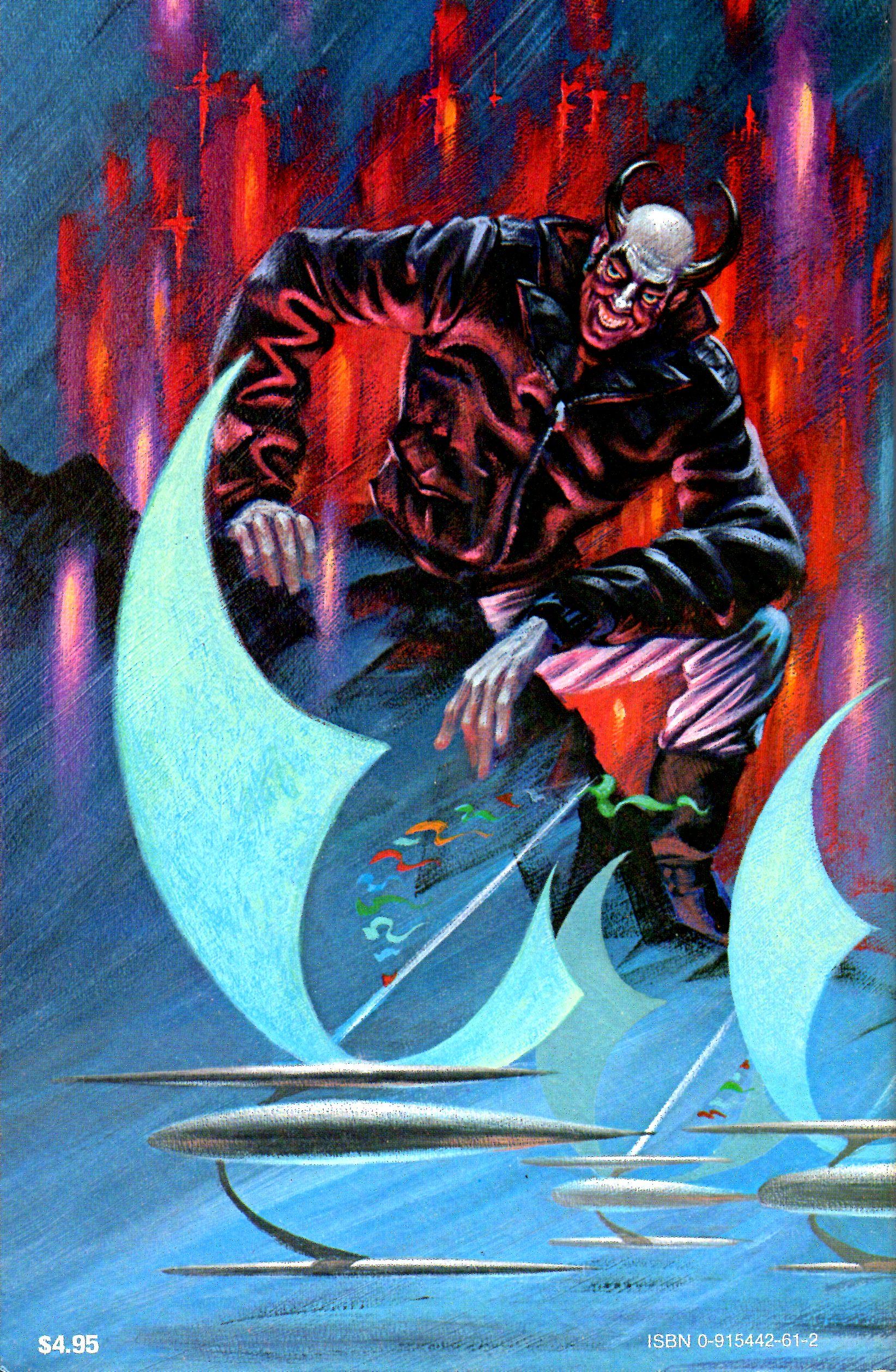 Kelly Freas's visual Art Kelly Freas, Apostle by Roger Lovin 1978, back cover.