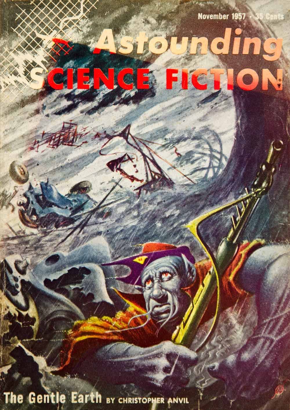 Kelly Freas's Covers Art Kelly Freas, Astounding SF 57-11, The Gentle Earth by Christopher Anvil.