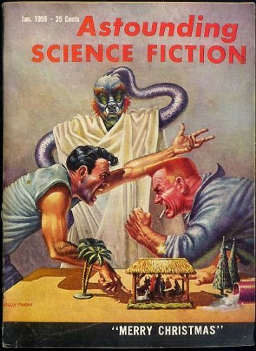 Kelly Freas's Covers Art Kelly Freas, Astounding SF 59-01, Nativity.