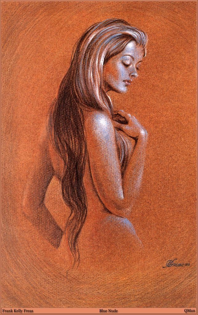 Kelly Freas's visual Art Kelly Freas, Blue Nude.