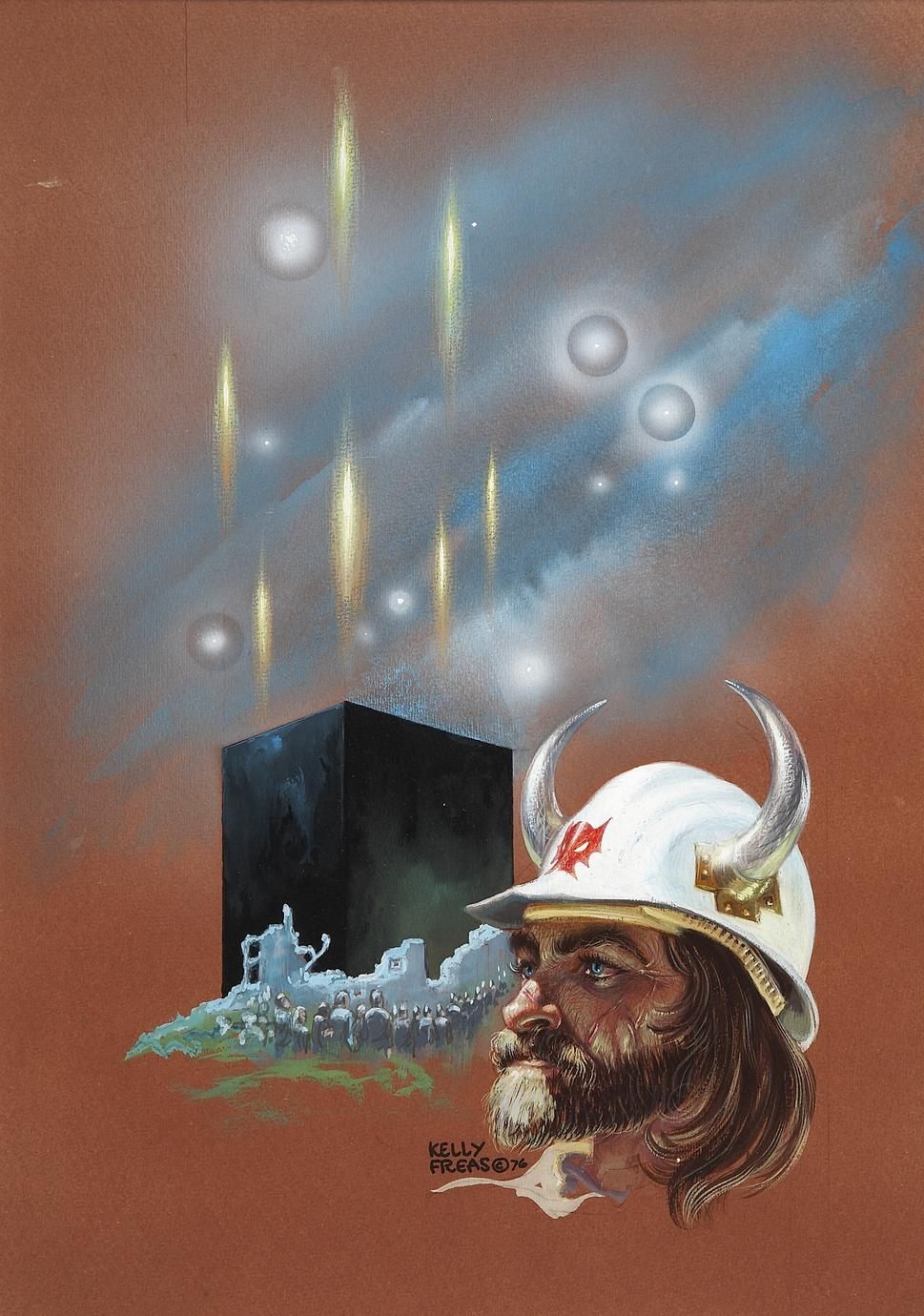 Kelly Freas's visual Art Kelly Freas, But What of Earth? by Piers Anthony and Robert Coulson.