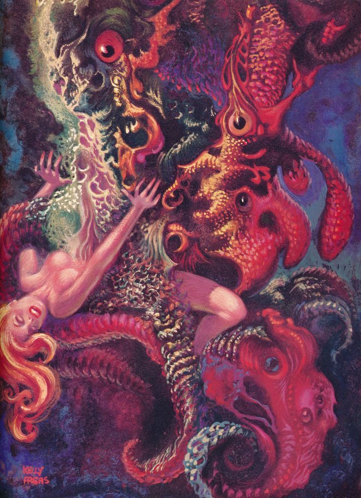 Kelly Freas's visual Art Kelly Freas, Identity Seven by Robert Lory, 1974, DAW Books.
