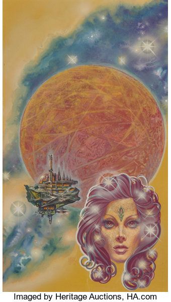 Kelly Freas's visual Art Kelly Freas, Legacy by J.F. Bone, Laser Books #18, 1976, acrylic.