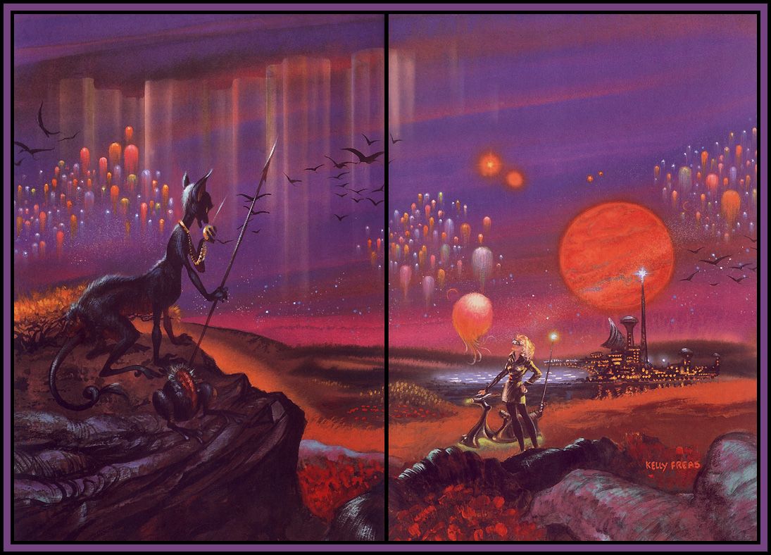 Kelly Freas's visual Art Kelly Freas, Medea, a shared world book edited by Harlan Ellison.