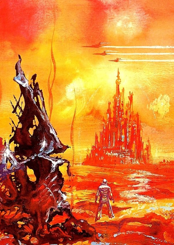 Kelly Freas's visual Art Kelly Freas, Monitor Found in Orbit by Michael G. Coney, 1974.