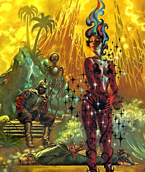 Kelly Freas's visual Art Kelly Freas, Planet Probability by Brian N. Ball 1973, DAW Books.