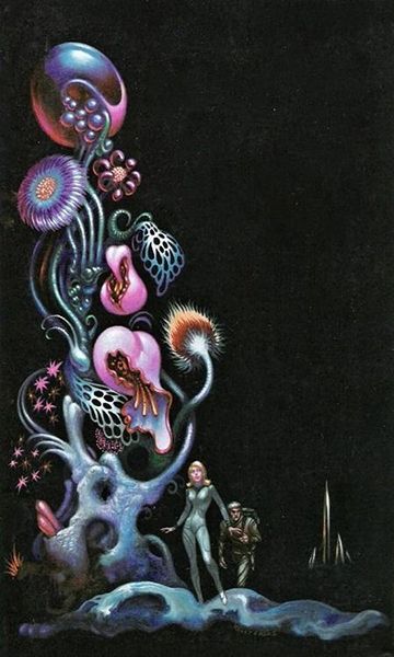 Kelly Freas's visual Art Kelly Freas, Promised Land by Brian M, Stableford, DAW Books No. 92, 1974.