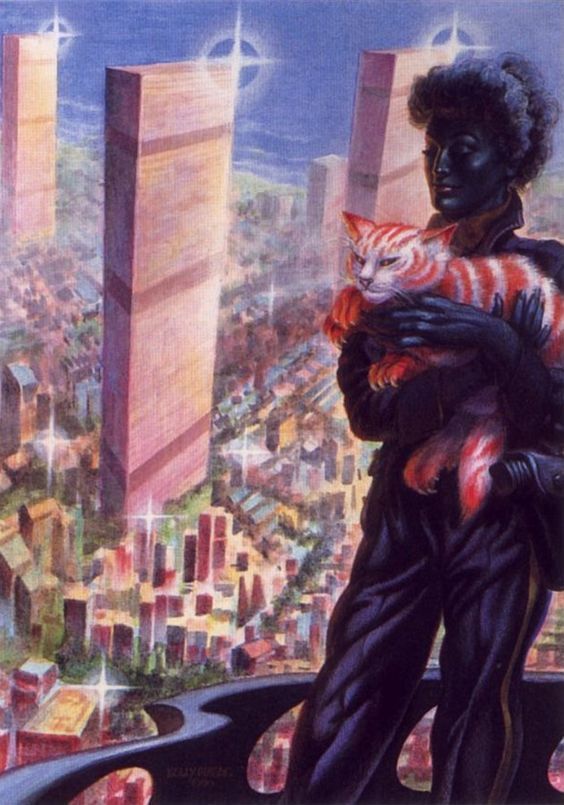 Kelly Freas's visual Art Kelly Freas, Queen of Angels aka Space Cat Saturday.