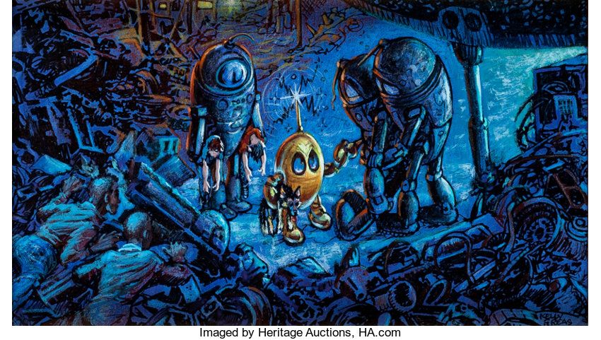 Kelly Freas's visual Art Kelly Freas, Robot Abduction.