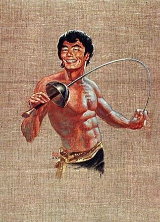 Kelly Freas's visual Art Kelly Freas, Sulu 1976.