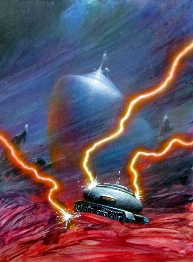 Kelly Freas's visual Art Kelly Freas, The Fenris Device by Brian Stableford, 1974.