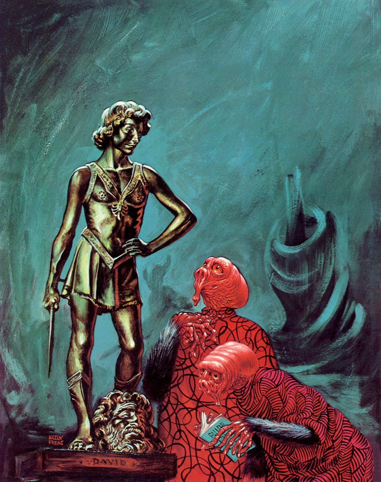 Kelly Freas's visual Art Kelly Freas, The Light That Never Was by Lloyd Biggle, Jr., DAW Books 1973.