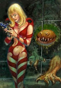 Kelly Freas's visual Art Kelly Freas, The Lion Game (cropped) by James H. Schmitz.