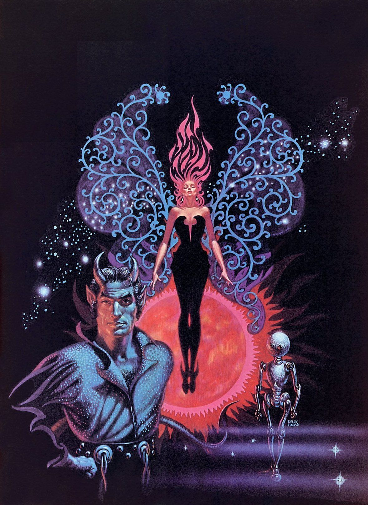 Kelly Freas's visual Art Kelly Freas, The Probability Man by Brian N. Ball 1972, DAW Books.