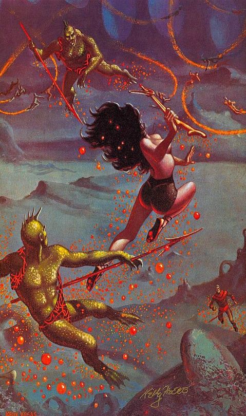 Kelly Freas's visual Art Kelly Freas, untitled, Planet Stories 54-05.