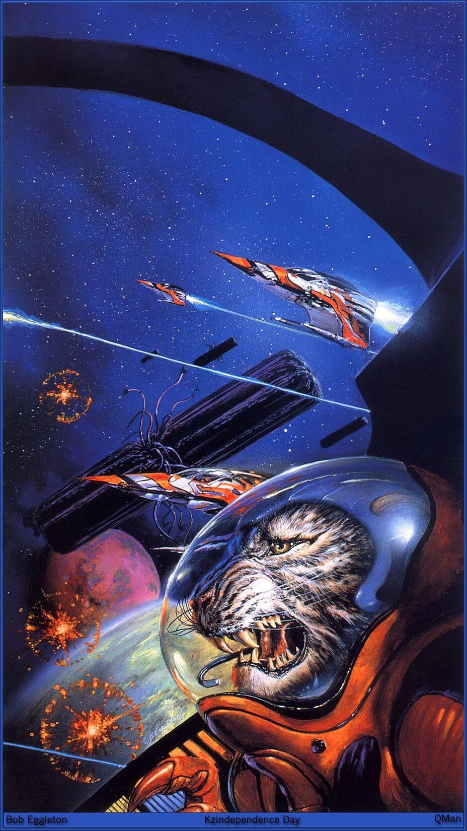 Bob Eggleton's visual Art Kzindependence Day -  Bob Eggleton (from Larry Niven's Ringworld)