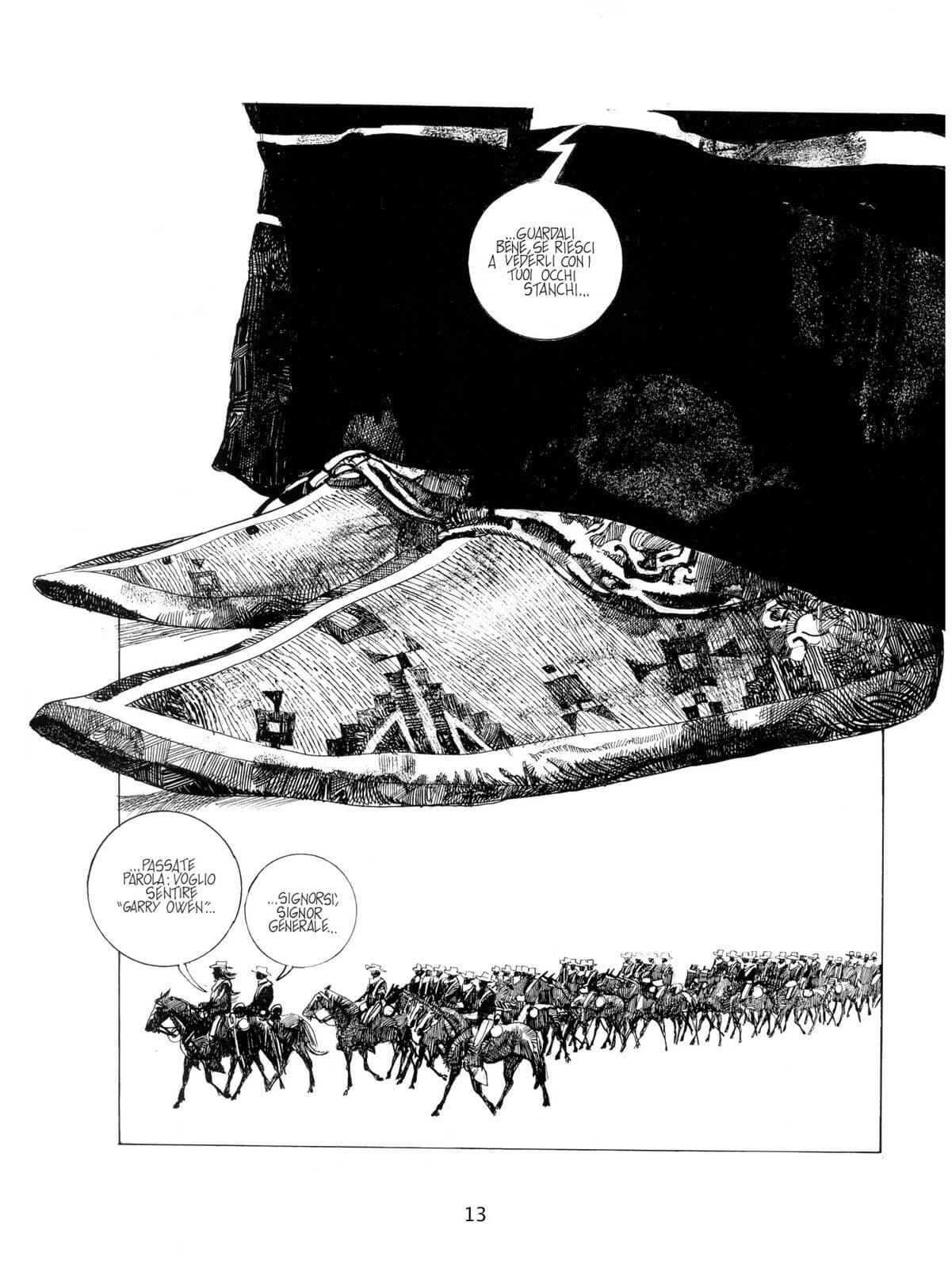 Sergio Toppi's visual Art LITTLE BIG HORN según SERGIO TOPPI