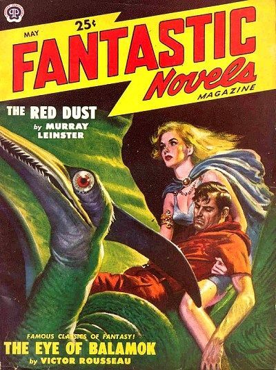 Lawrence Sterne Stevens's Covers Art Lawrence Sterne Stevens, FN 49-05, The Eye of Balamok by Victor Rousseau.