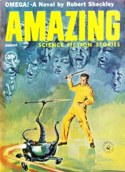 Ed Valigursky Amazing Stories Covers Art Leo Summers, Amazing Stories 60-08.