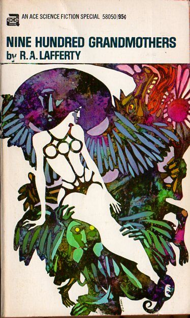 Leo and Diane Dillon's Covers Art Leo and Diane Dillon, Nine Hundred Grandmothers by R.A. Lafferty, 1970.
