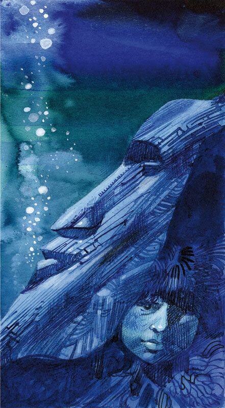 Sergio Toppi's visual Art Les Tarots des Origines