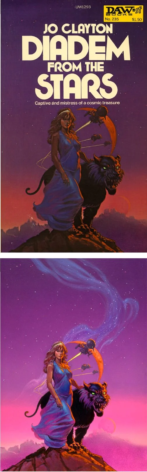 Michael Whelan's Covers Art MICHAEL WHELAN - Diadem From The Stars by Jo Clayton - 1977 DAW Books