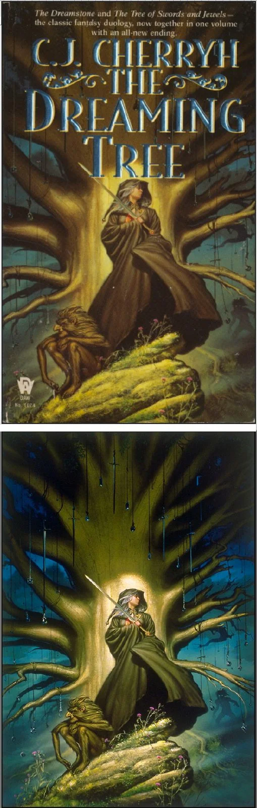 Michael Whelan's Covers Art MICHAEL WHELAN - The Dreaming Tree by C.J. Cherryh - 1997 DAW Books