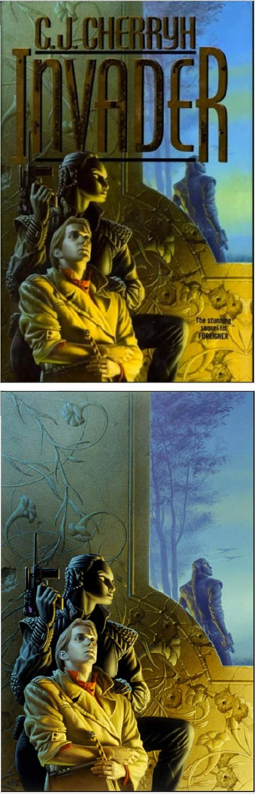 Michael Whelan's Covers Art MICHAEL WHELLAN - Invader (Foreigner 2) by C.J. Cherryh - 1995 DAW Books
