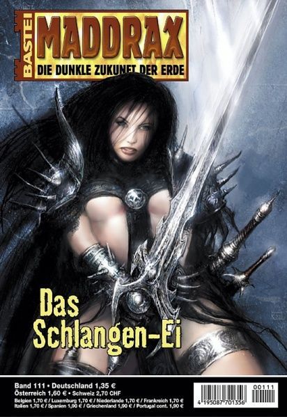 Maddrax 111: The Snake Egg by Jo Zybell, 2004-04-20. Cover by Keel.