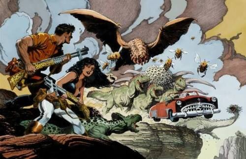 Mark Schultz's visual Art Mark Schultz, Cadillacs and Dinosaurs (Xenozoic Tales).