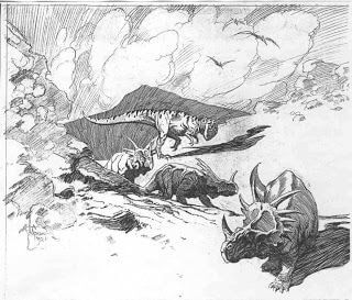 Mark Schultz's visual Art Mark Schultz, Ceratopsian trek.