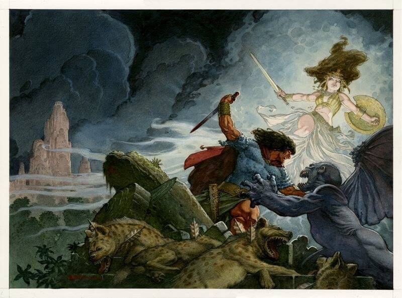 Mark Schultz's visual Art Mark Schultz, Conan, Queen of the Black Coast.