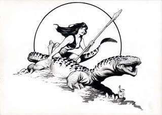 Mark Schultz's visual Art Mark Schultz, Hannah & Lizard.