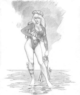 Mark Schultz's visual Art Mark Schultz: Krill Strommer (SubHuman) character study Comic Art