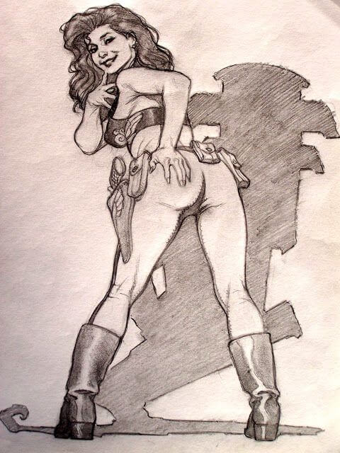Mark Schultz's visual Art Mark Schultz, Naughty Hannah.