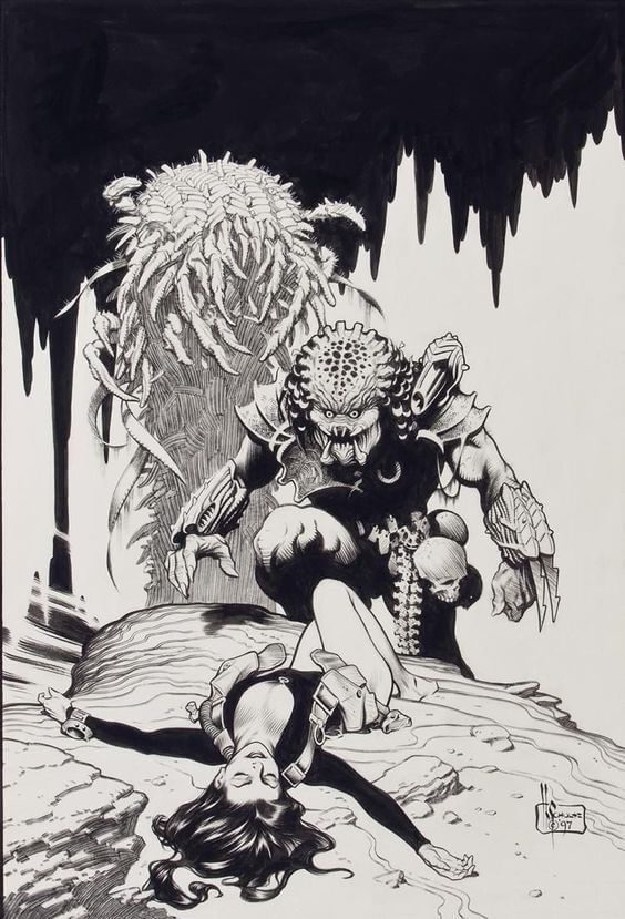 Mark Schultz's visual Art Mark Schultz, Predator: Hell and Hot Water #3, 1997.