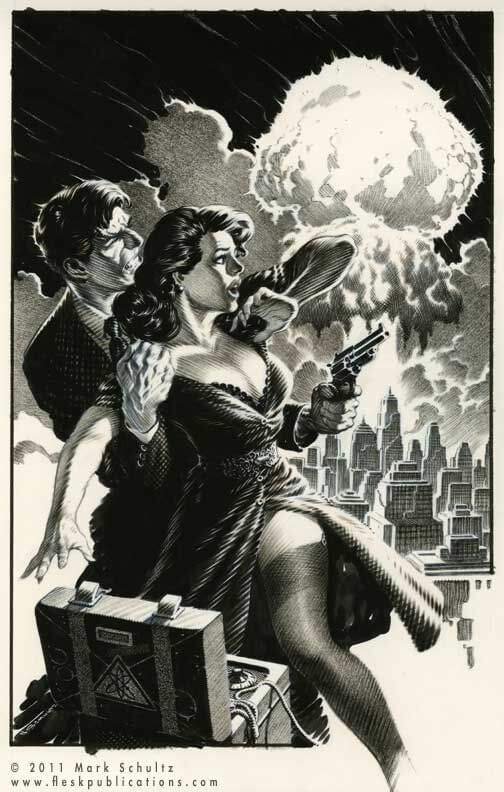 Mark Schultz's visual Art Mark Schultz, Pulp Pandora, Various Drawings Vol. 5, p.11.
